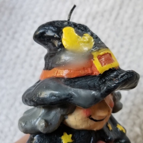 Set of Vintage Halloween Witch Pumpkin Cat Candles - Picture 10 of 10